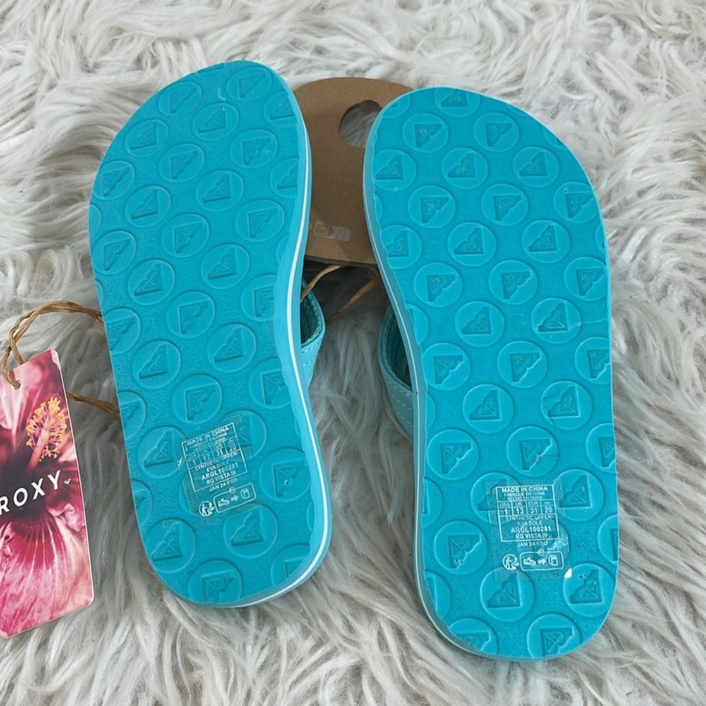 Roxy Girls Vista Flip Flops Sandals Size 1 NEW - Picture 6 of 10